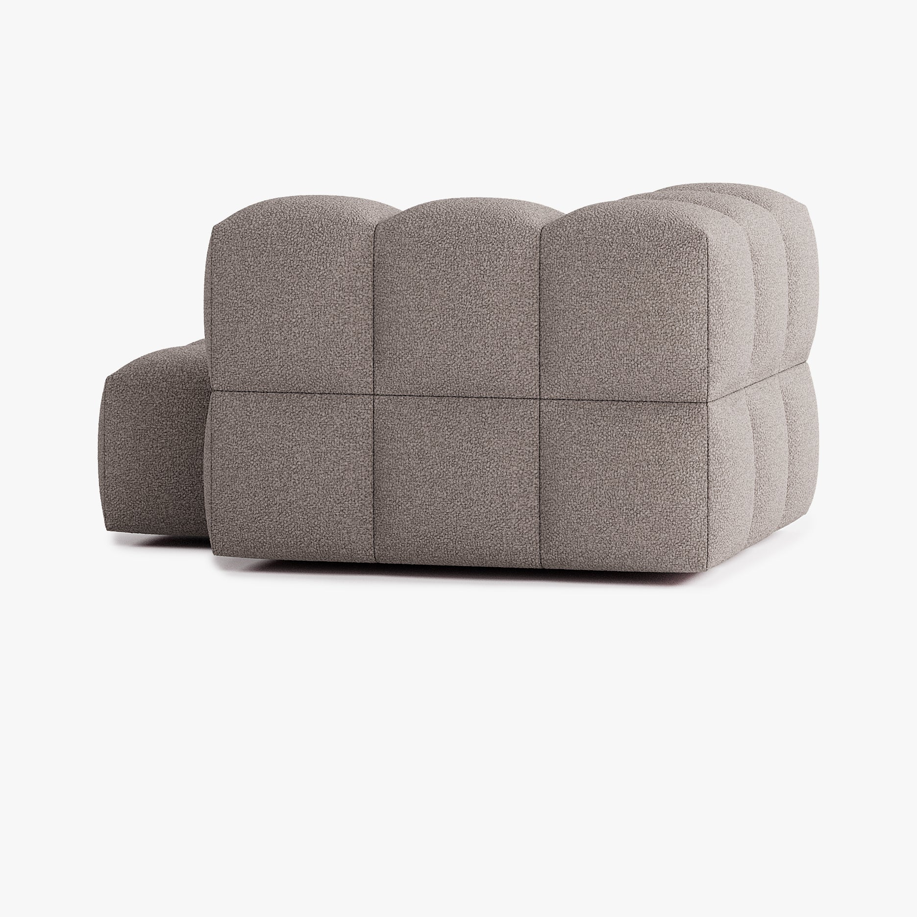 Leo Sofa, Composition L4, 2 Seater, Left Armrest, E4 Upholstery
