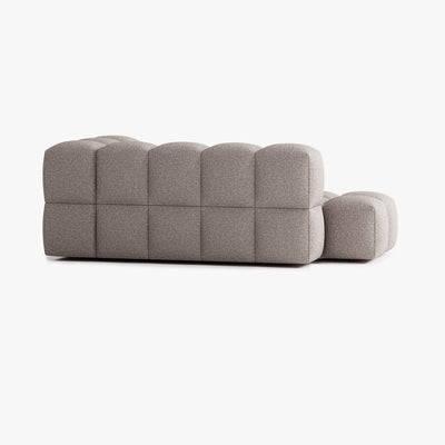 Sofa Leo, Zusammenstellung L4, 4 Plätze, Armlehne rechts, Bezug E4