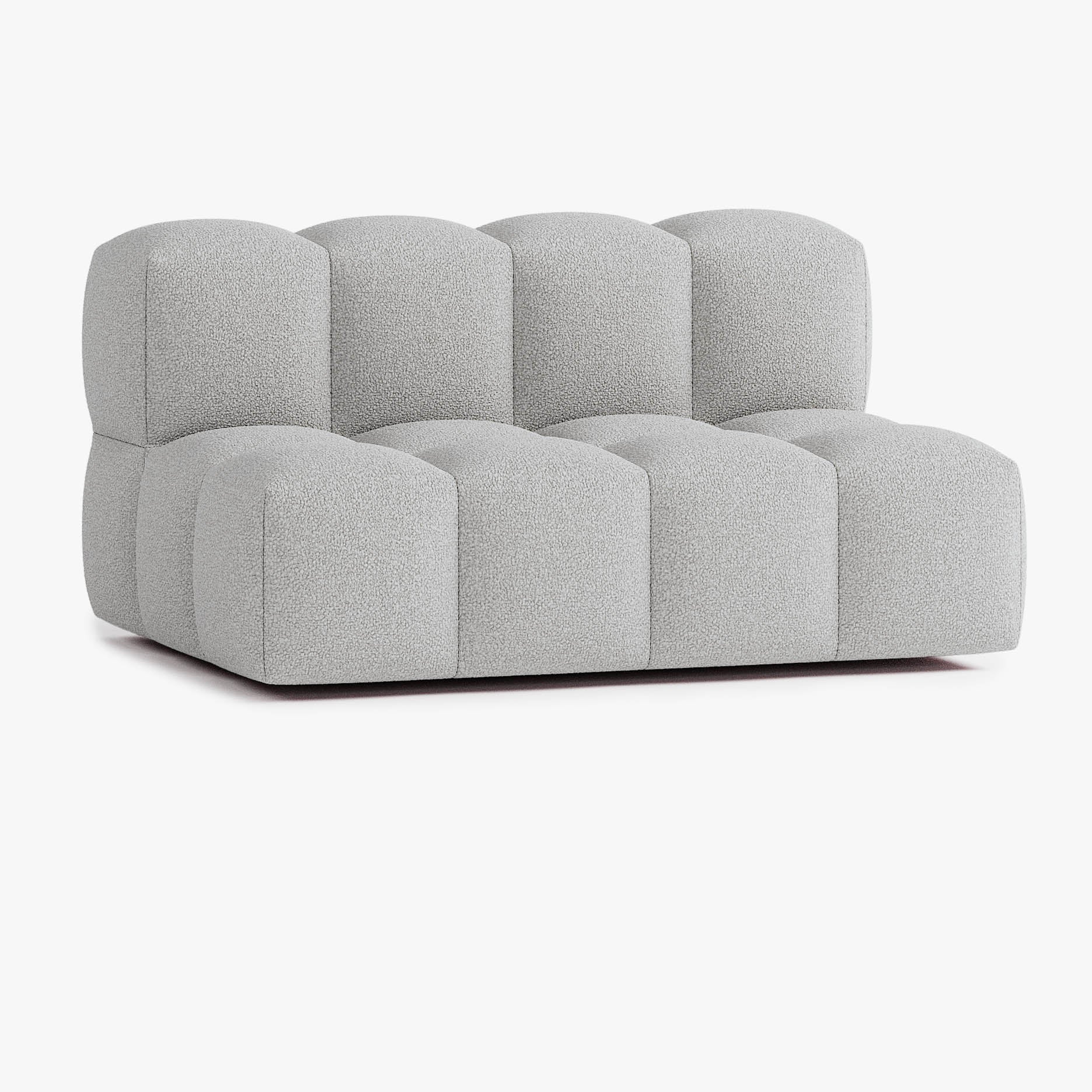 Sofa Leo, Komposition L2, 3 Plätze, Bezug E7