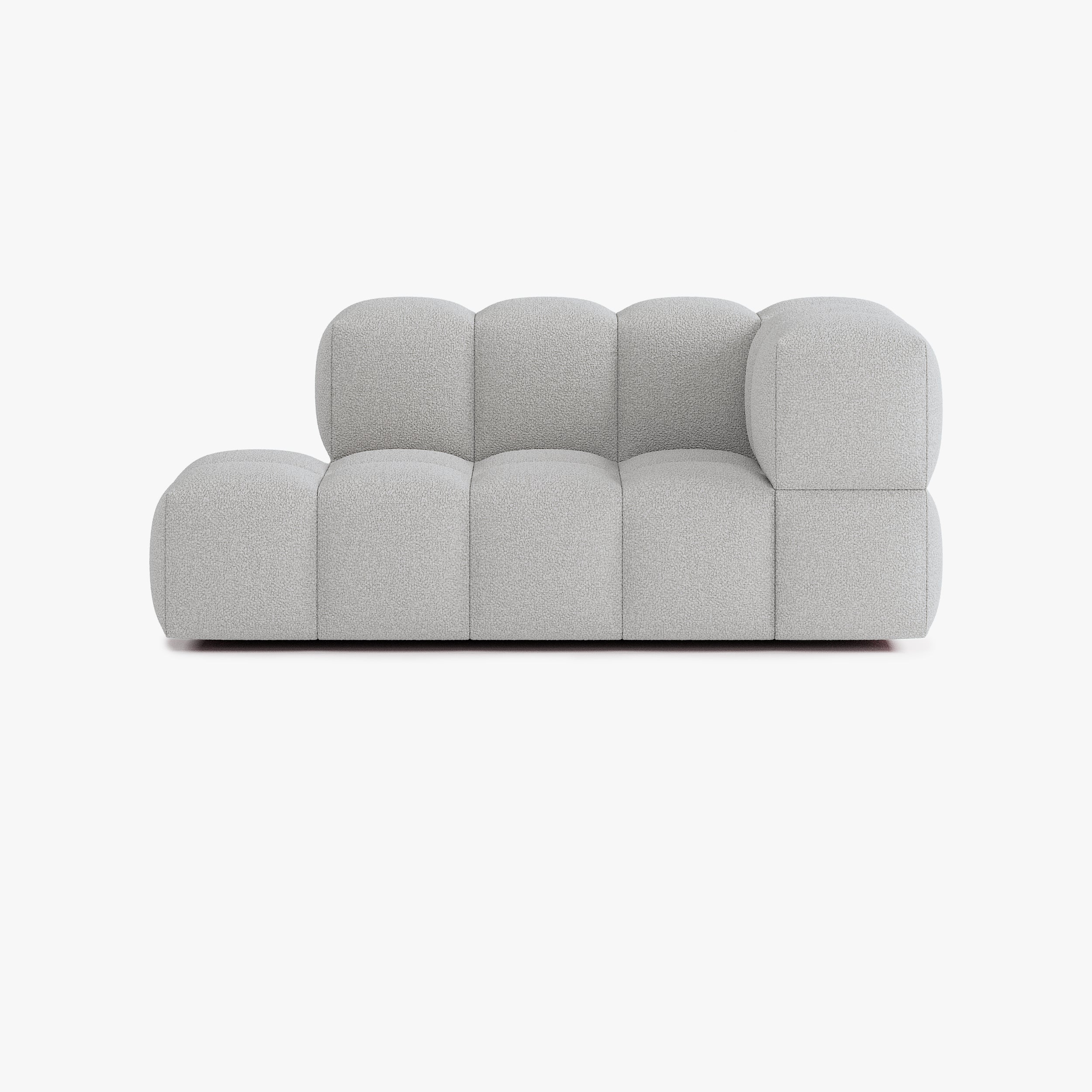 Sofa Leo, Zusammenstellung L4, 3 Plätze, Armlehne rechts, Bezug E7