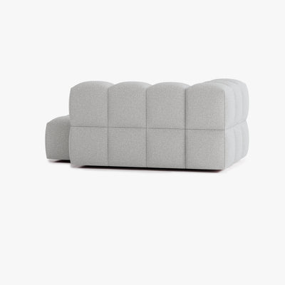 Sofa Leo, Zusammenstellung L4, 3 Sitzplätze, Armlehne links, Bezug E7