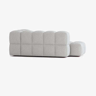 Sofa Leo, Zusammenstellung L4, 4 Plätze, Armlehne rechts, Bezug E7