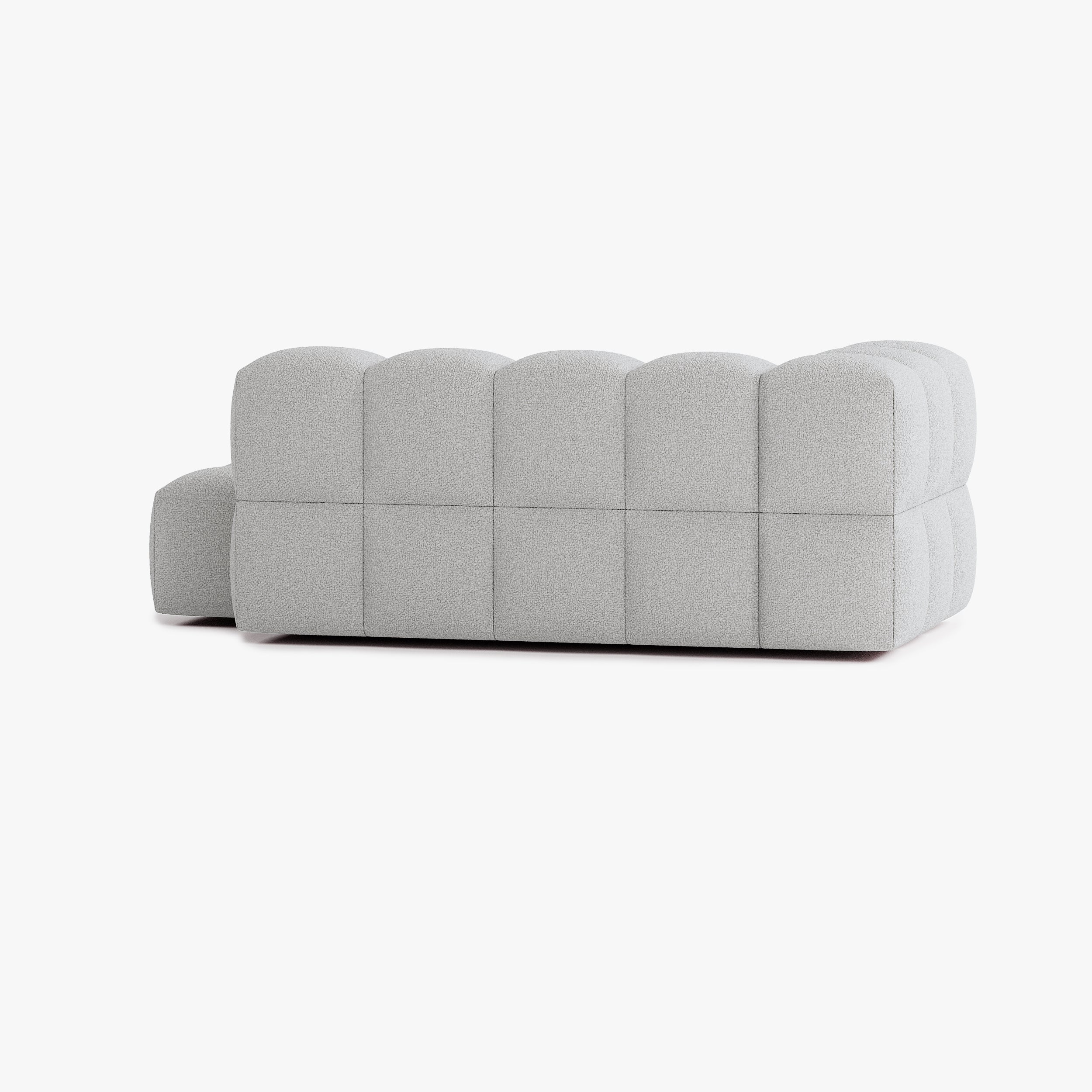 Sofa Leo, Zusammenstellung L4, 4 Plätze, Armlehne links, Bezug E7