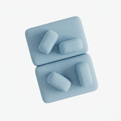 Dan Sofa, Composition D5, 6 Seats, Upholstery S10