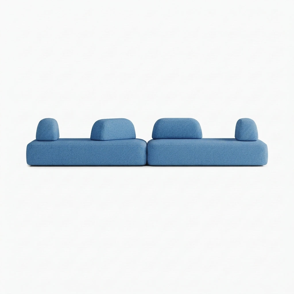 Divano Dan, Outdoor, Composizione D5, 8 Posti, Rivestimento V12