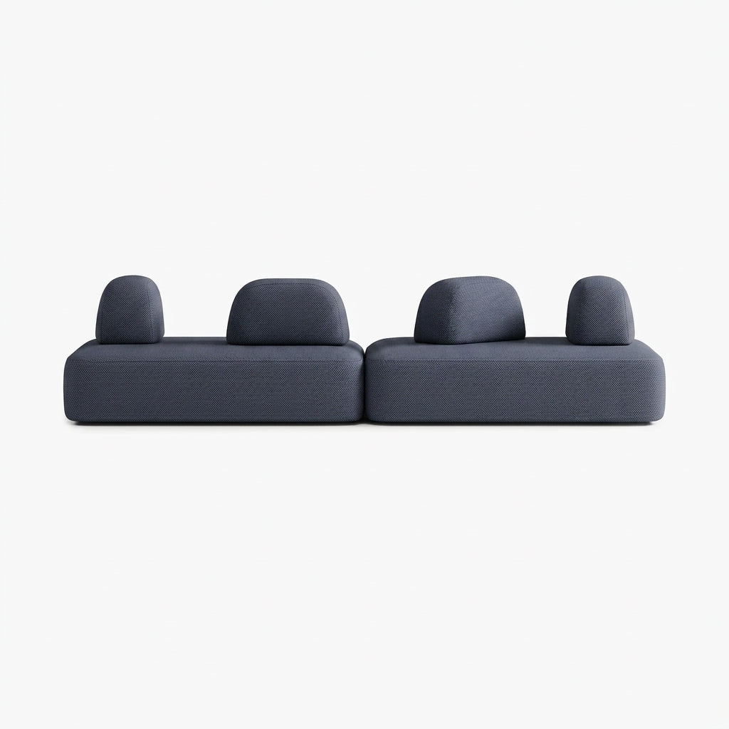 Divano Dan, Outdoor, Composizione D5, 6 Posti, Rivestimento V6