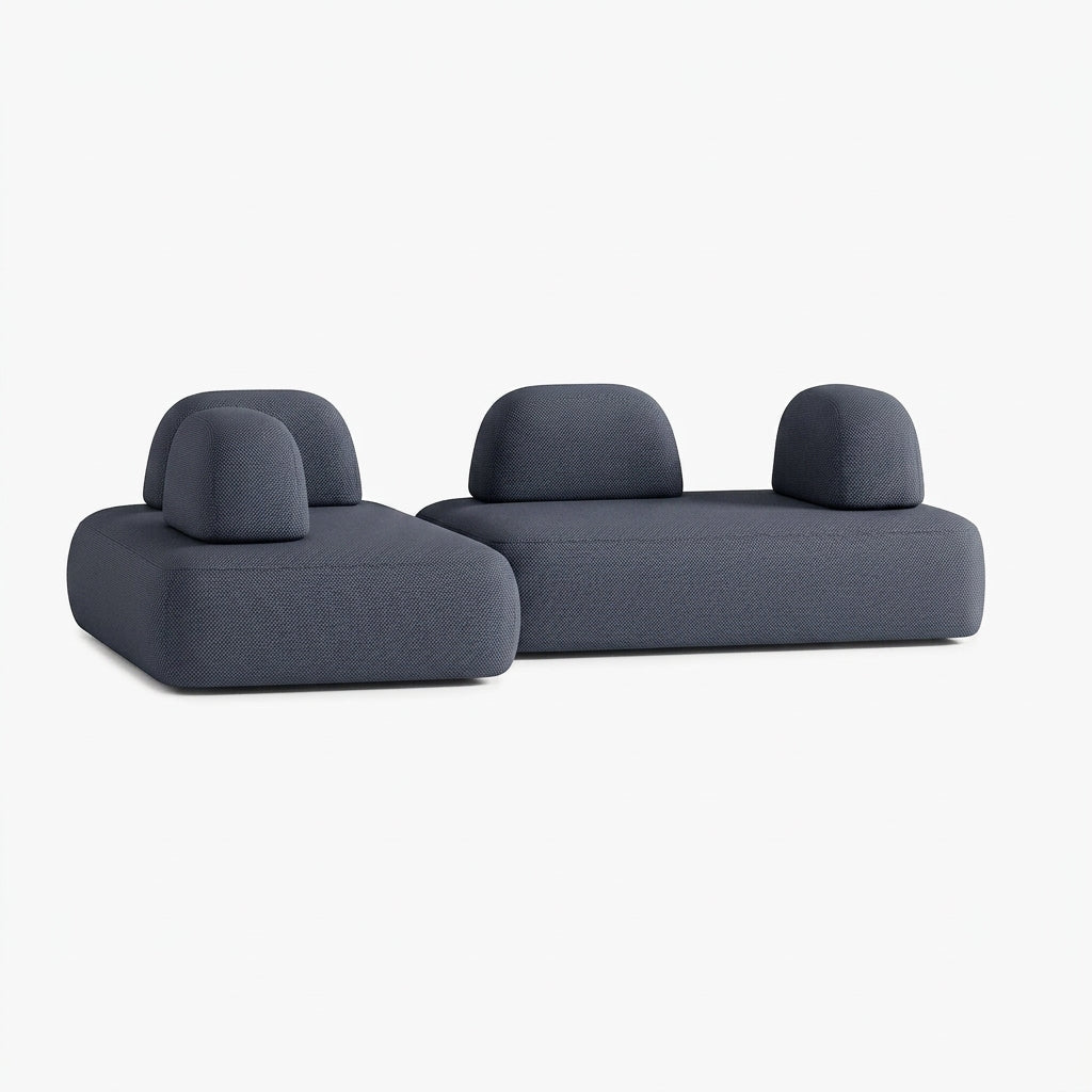 Divano Dan, Outdoor, Composizione D5, 6 Posti, Rivestimento V6