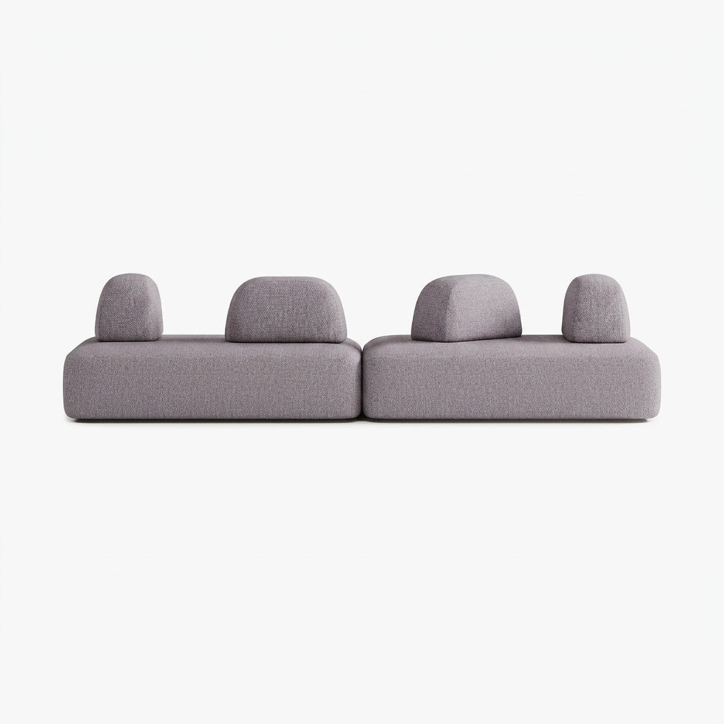 Divano Dan, Outdoor, Composizione D5, 6 Posti, Rivestimento V9