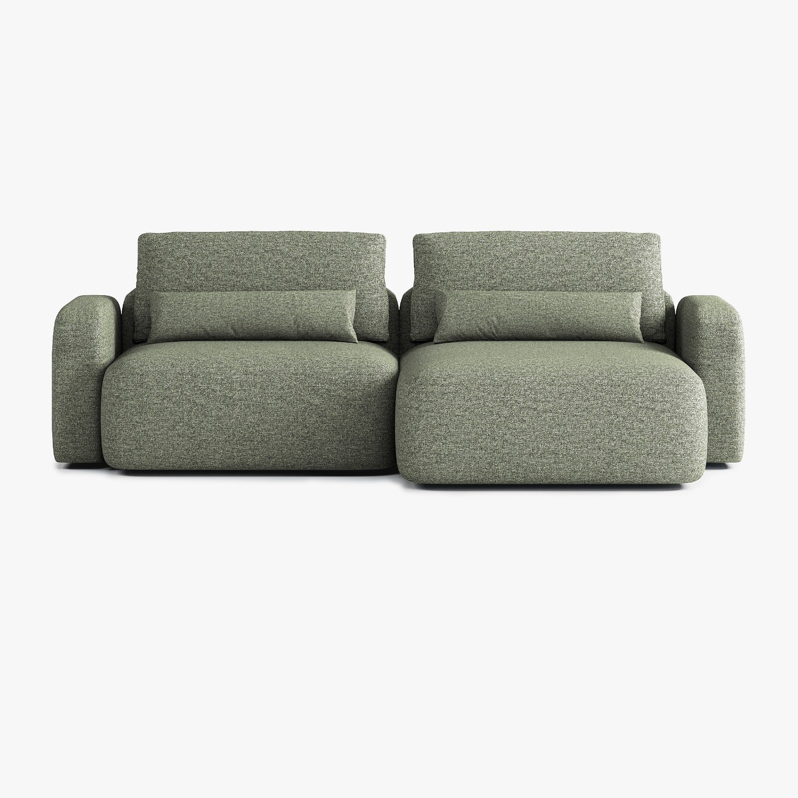 Divano Tom, Composizione T2, Penisola a Destra, Rivestimento Q7