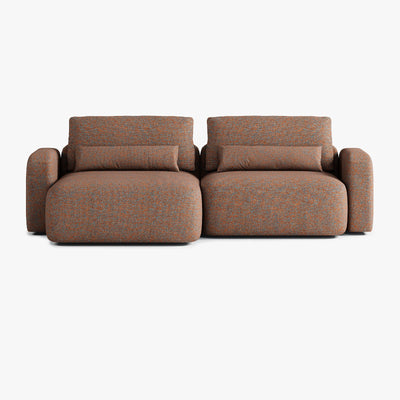 Sofa Tom, Zusammenstellung T2, Chaiselongue links, Bezug Q10