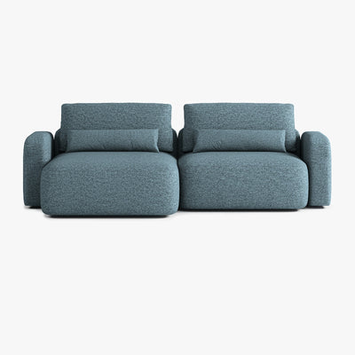 Sofa Tom, Zusammenstellung T2, Chaiselongue links, Bezug Q12