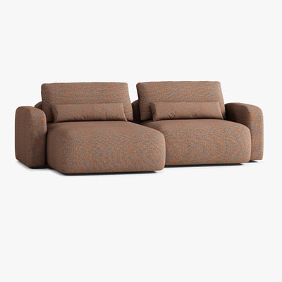 Sofa Tom, Zusammenstellung T2, Chaiselongue links, Bezug Q10