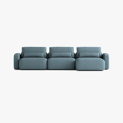Sofa Tom, Zusammenstellung T4, Chaiselongue rechts, Bezug Q12