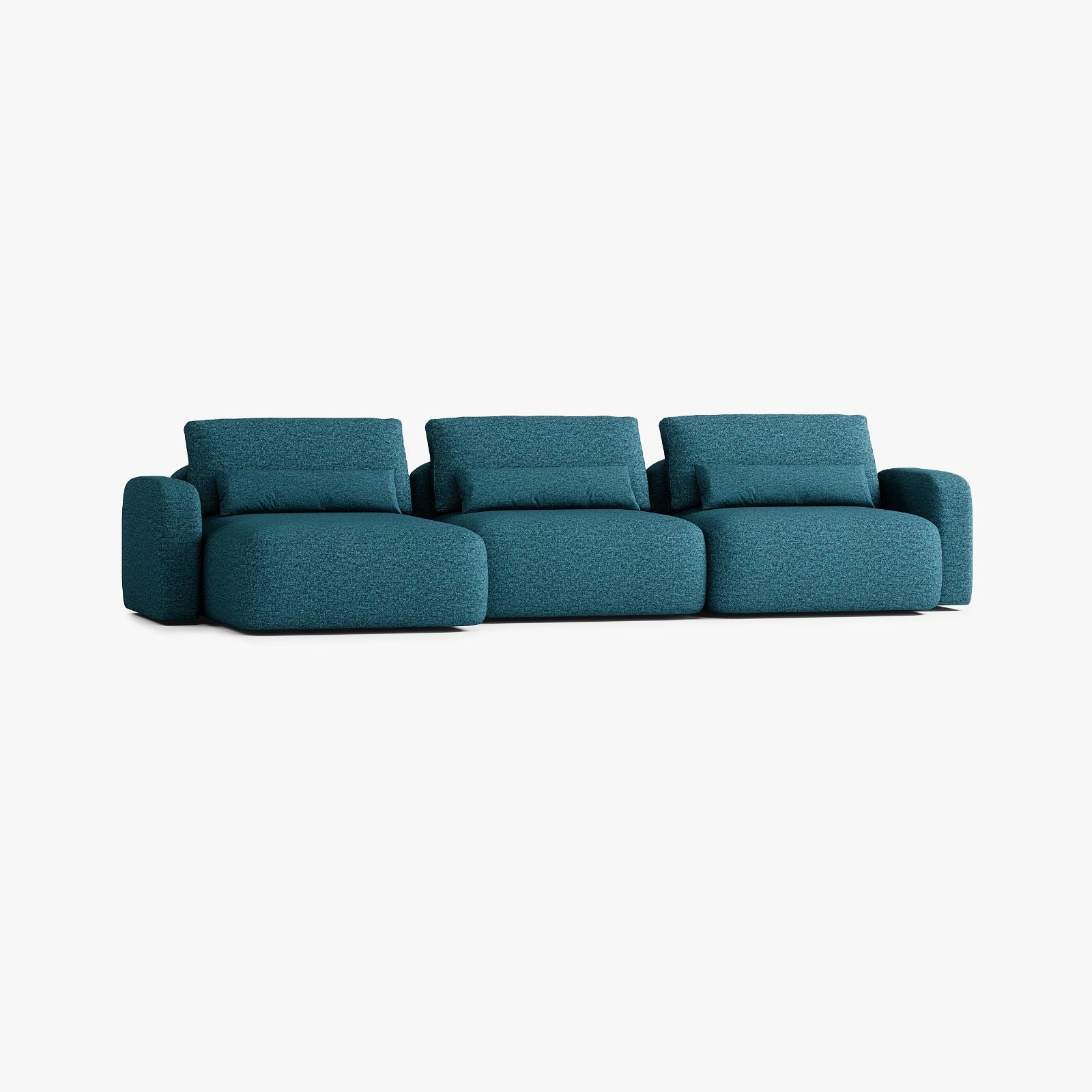 Sofá Tom, Composición T4, Chaise Longue a la Izquierda, Tapizado Q11