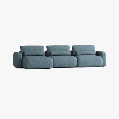 Sofa Tom, Zusammenstellung T4, Chaiselongue links, Bezug Q12