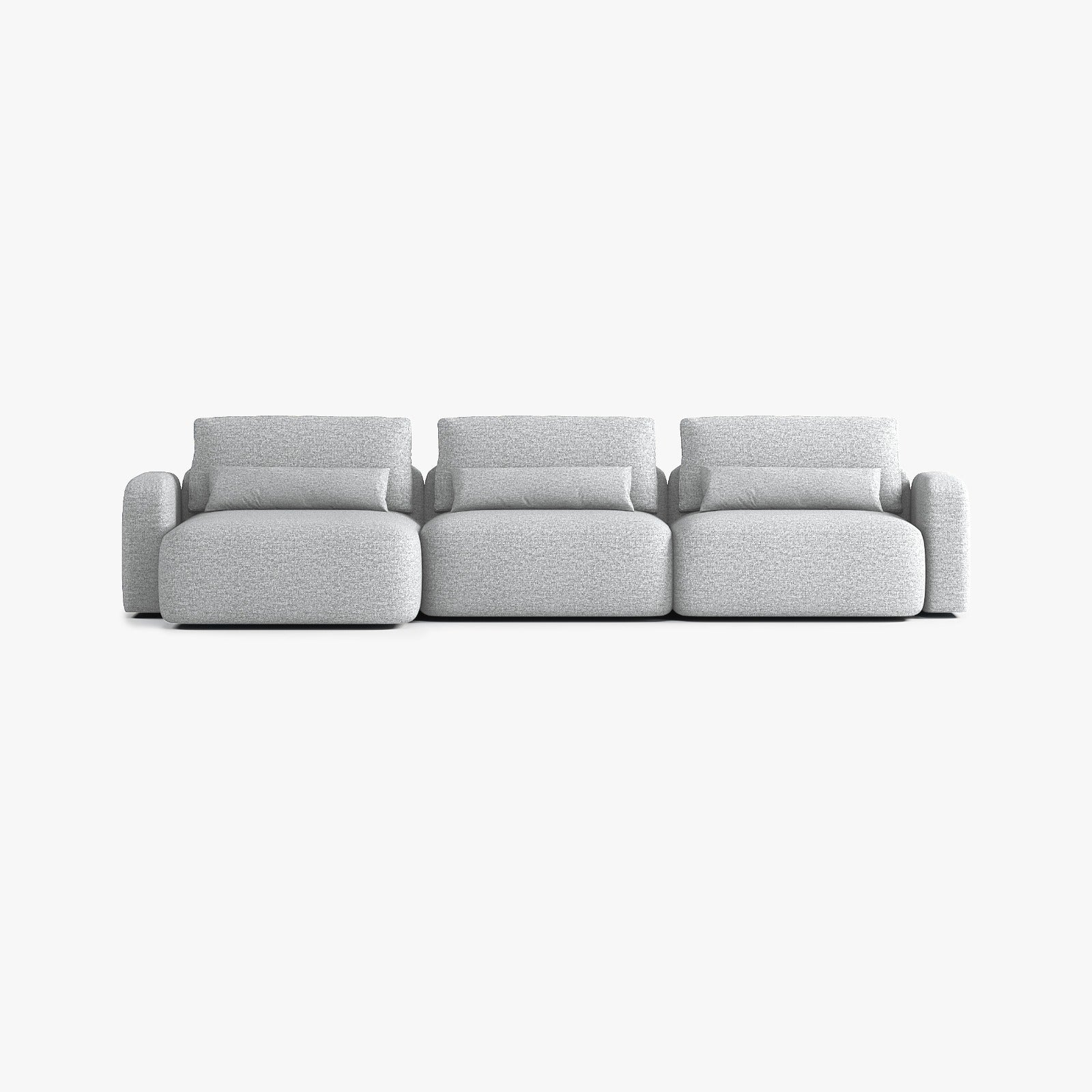 Sofá Tom, Composición T4, Chaise Longue a la Izquierda, Tapizado Q18