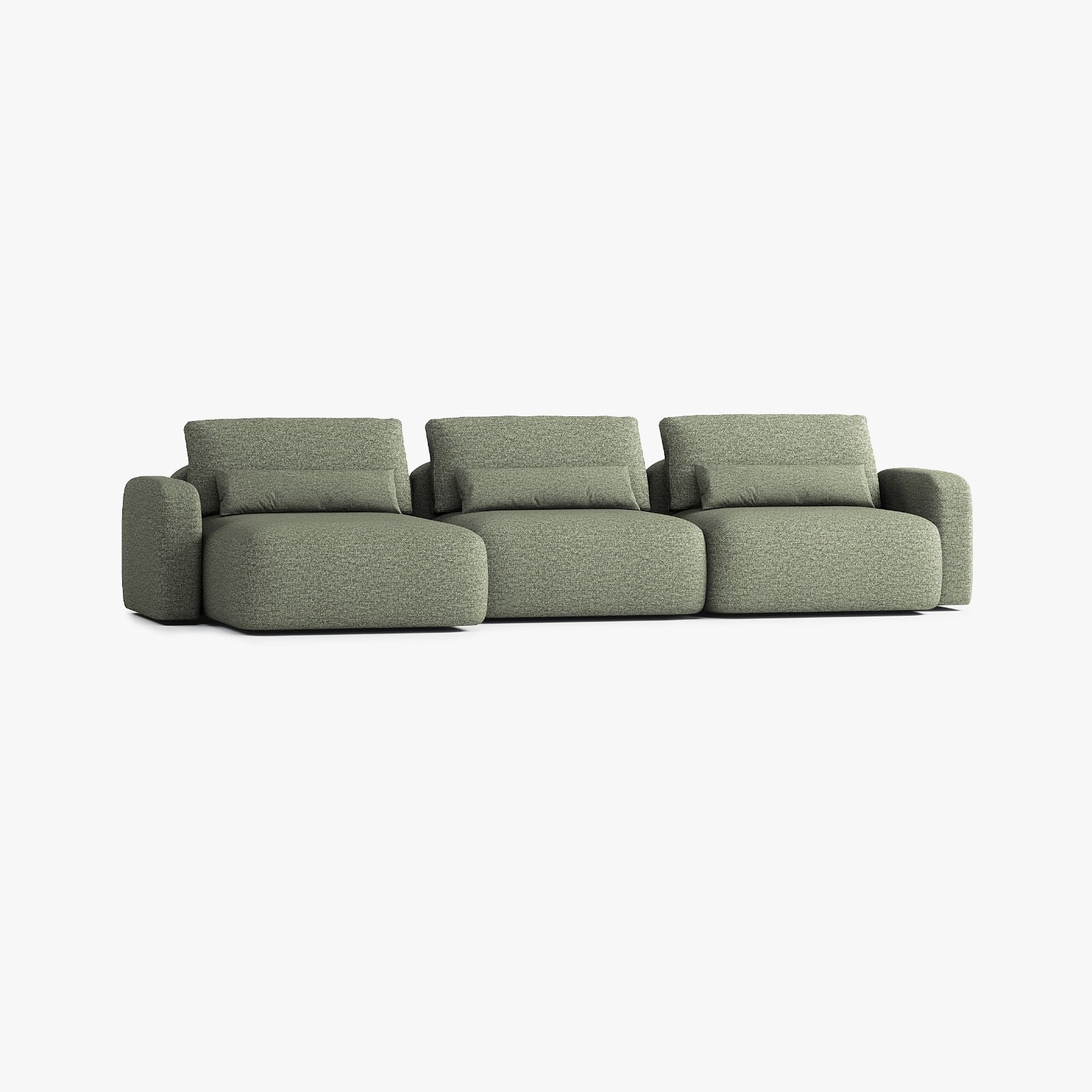 Tom Sofa, T4 Composition, Left Peninsula, Q7 Upholstery