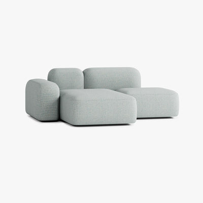 Max Sofa, Composition A18, 2 Seats, Left Chaise, Upholstery V4