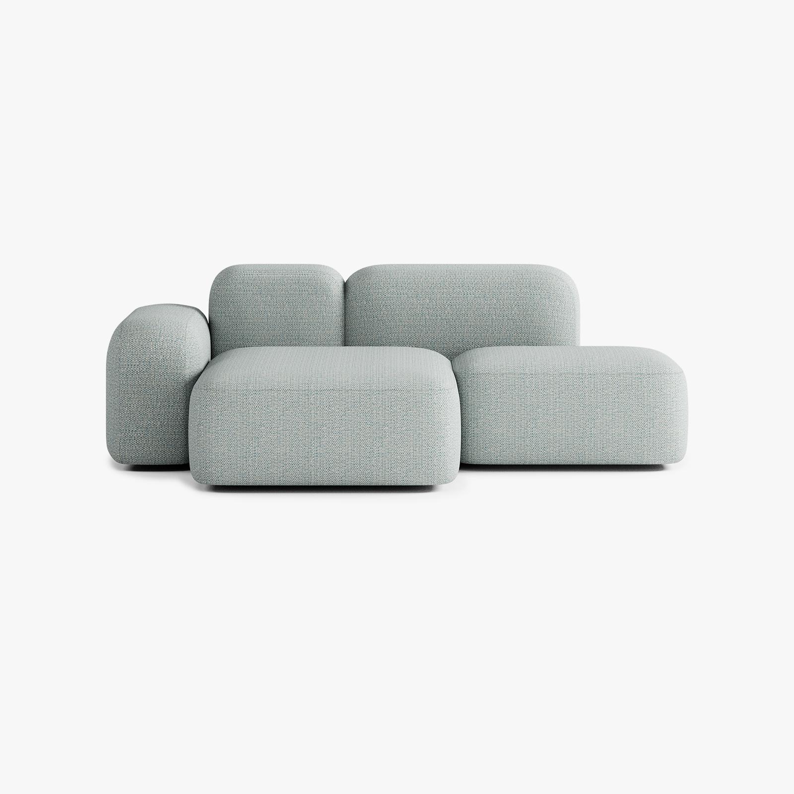 Max Sofa, Composition A18, 2 Seater, Left Peninsula, V4 Upholstery