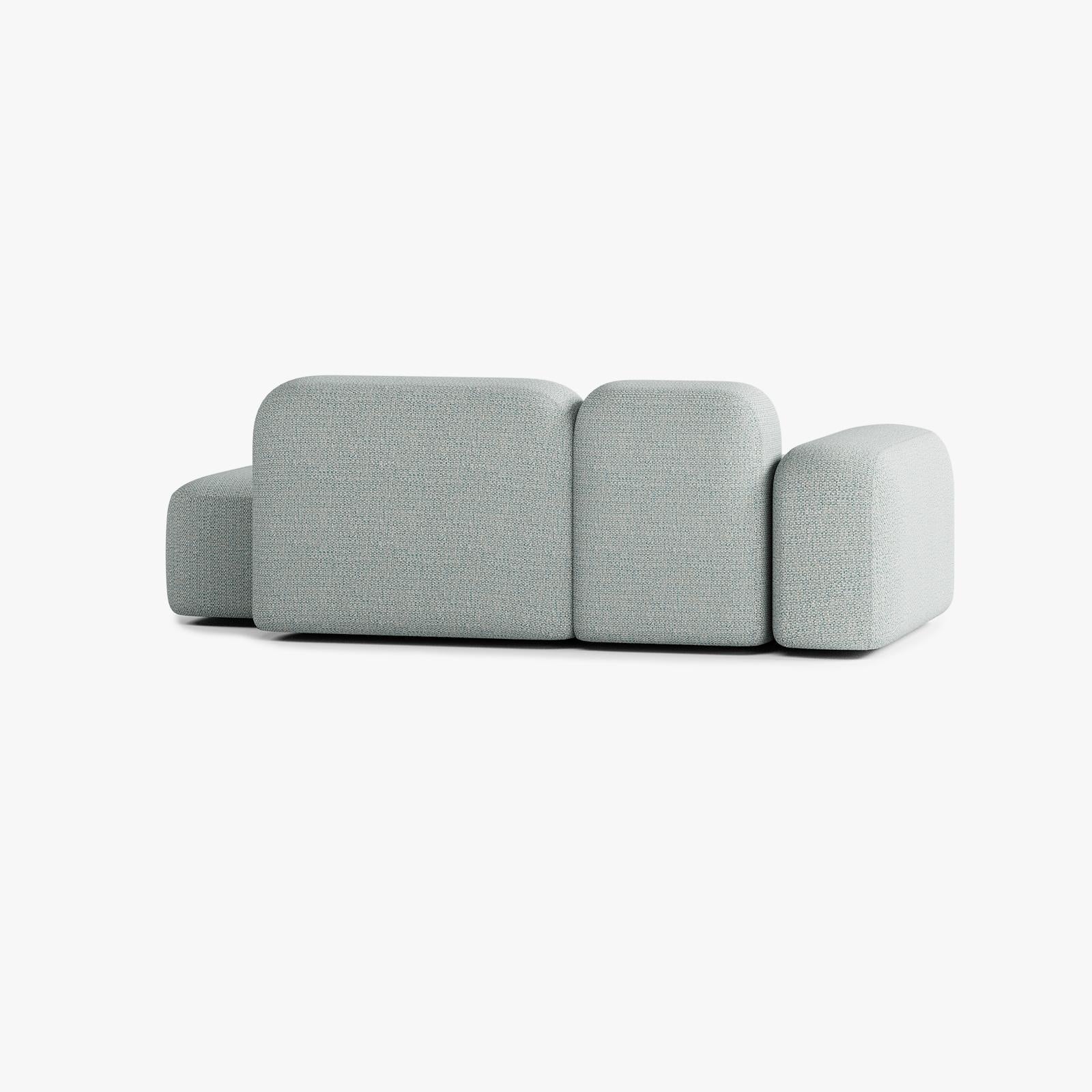 Max Sofa, Composition A18, 2 Seats, Left Chaise, Upholstery V4