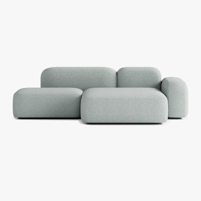 Sofa Max, Zusammenstellung A18, 3-Sitzer, Recamiere rechts, Bezug V4