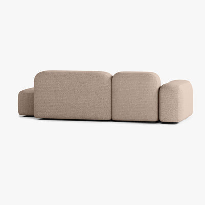 Sofa Max, Zusammenstellung A18, 3-Sitzer, Recamiere links, Bezug V3