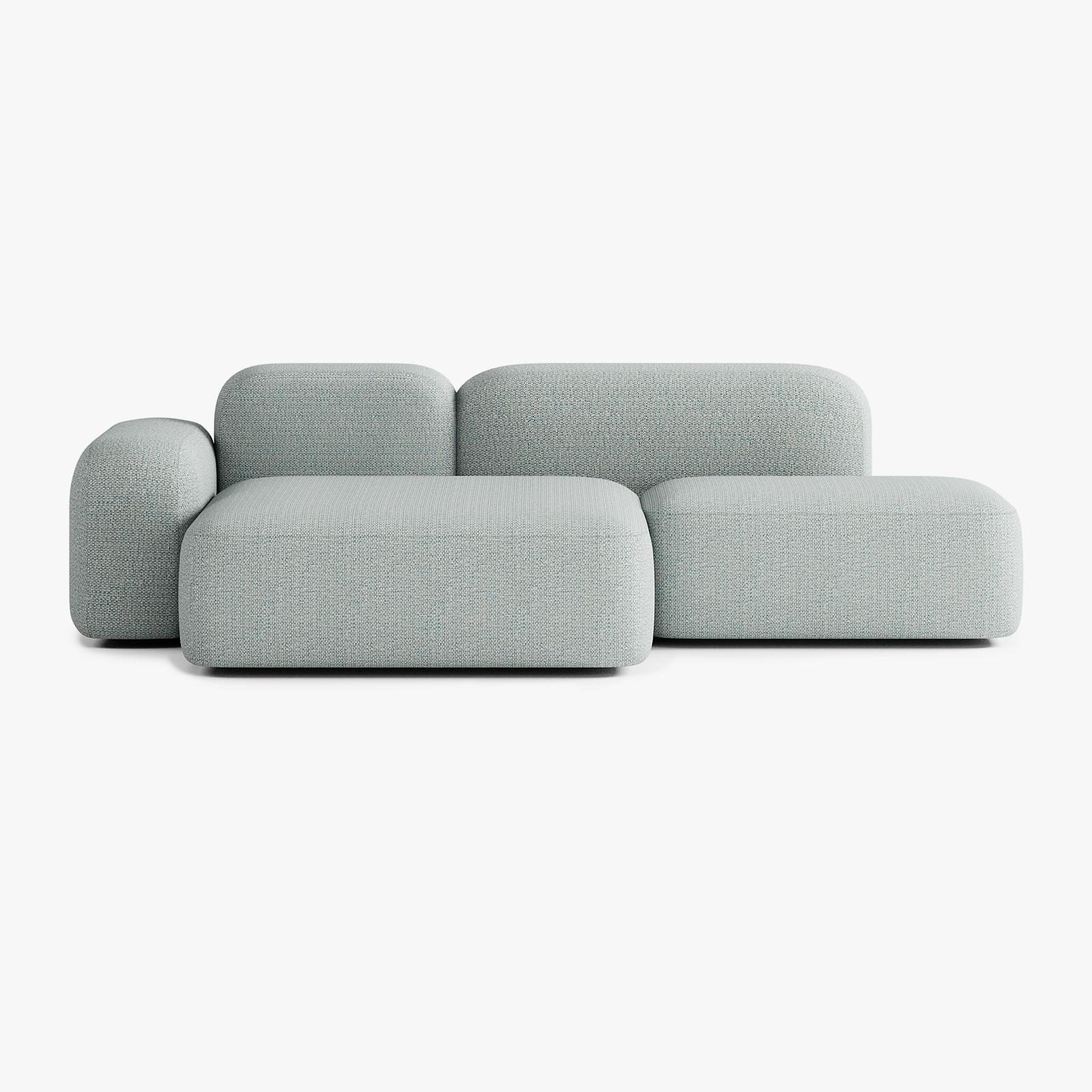 Max Sofa, Composition A18, 3 Seater, Left Peninsula, V4 Upholstery