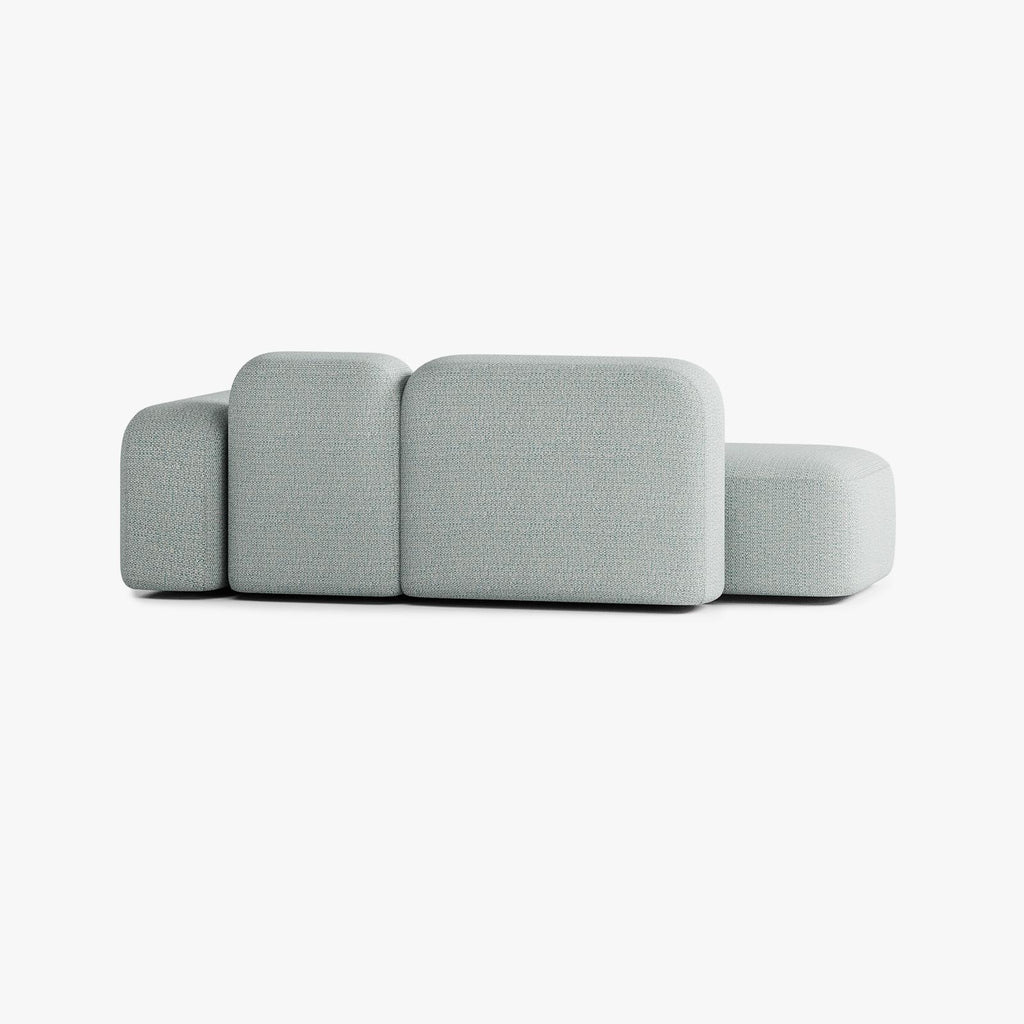 Max Sofa, Composition A19, 2 Seats, Right Armrest, Upholstery V4