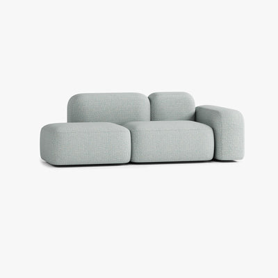 Max Sofa, Composition A19, 2 Seats, Right Armrest, Upholstery V4