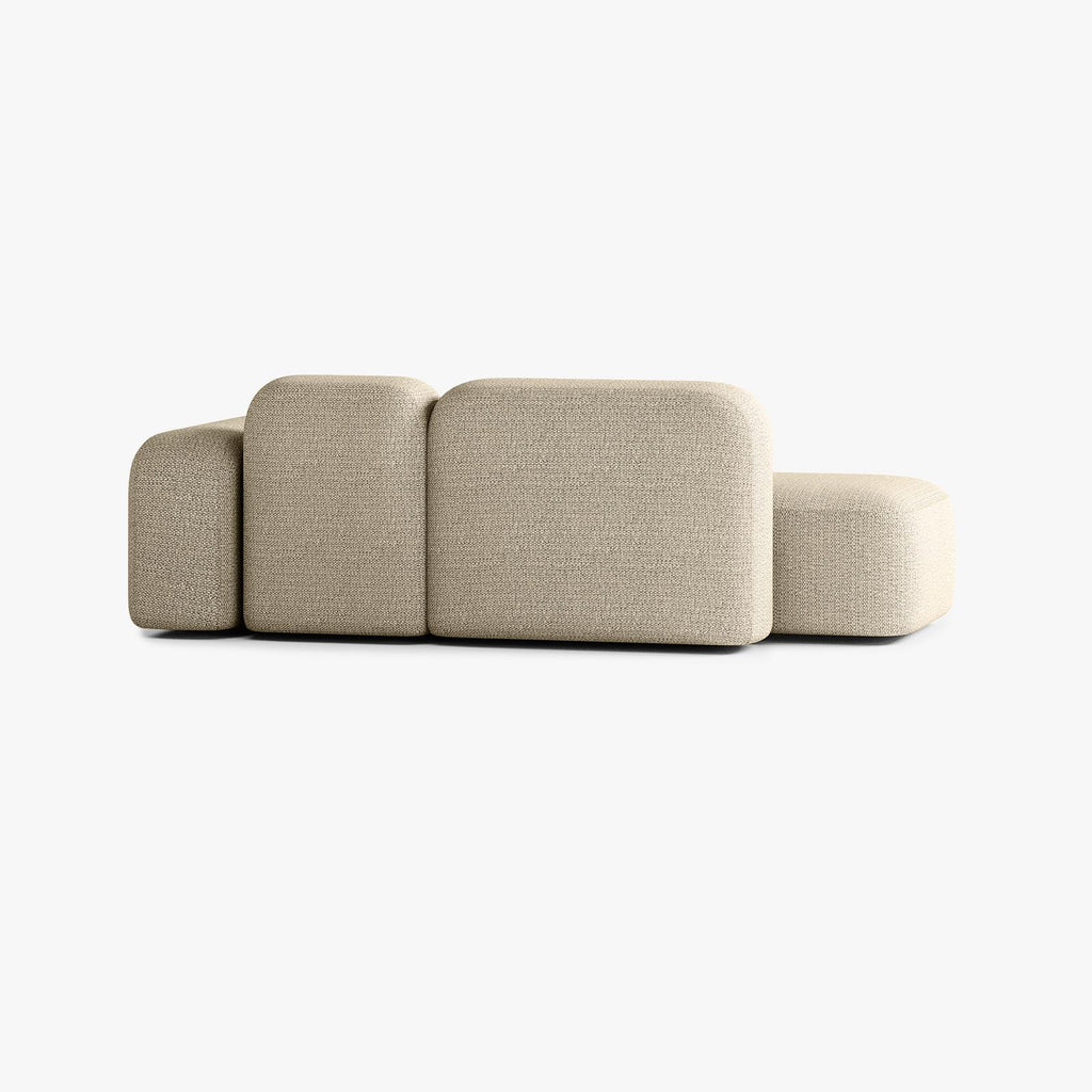 Max Sofa, Composition A19, 2 Seats, Right Armrest, Upholstery V1