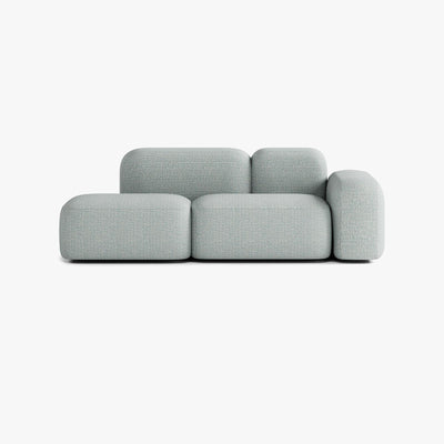 Max Sofa, Composition A19, 2 Seats, Right Armrest, Upholstery V4