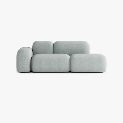 Max Sofa, Composition A19, 2 Seats, Left Armrest, Upholstery V4
