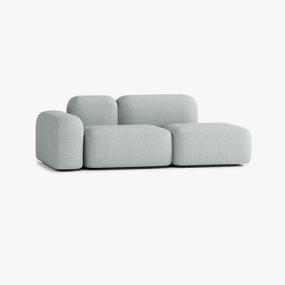 Max Sofa, Composition A19, 2 Seats, Left Armrest, Upholstery V4