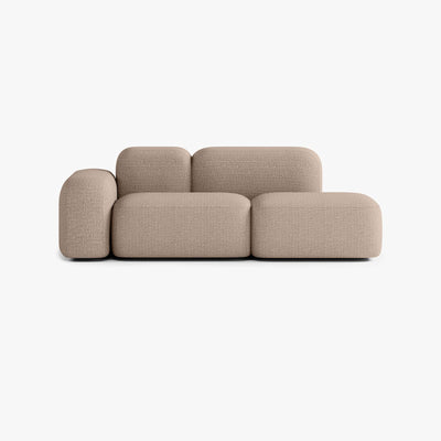 Max Sofa, Composition A19, 2 Seats, Left Armrest, Upholstery V3