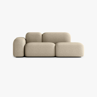 Max Sofa, Composition A19, 2 Seats, Left Armrest, Upholstery V1