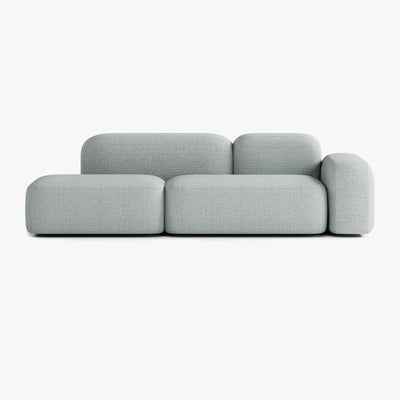 Max Sofa, Composition A19, 3 Seats, Right Armrest, Upholstery V4