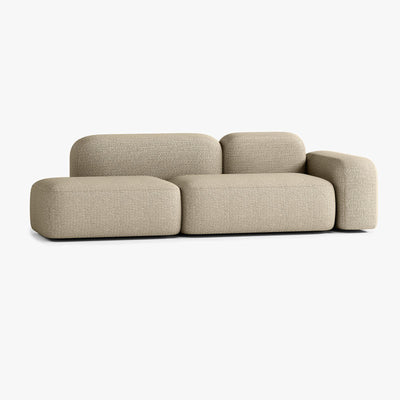Max Sofa, Composition A19, 3 Seats, Right Armrest, Upholstery V1