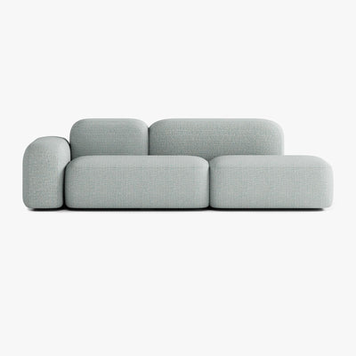 Max Sofa, Composition A19, 3 Seats, Left Armrest, Upholstery V4
