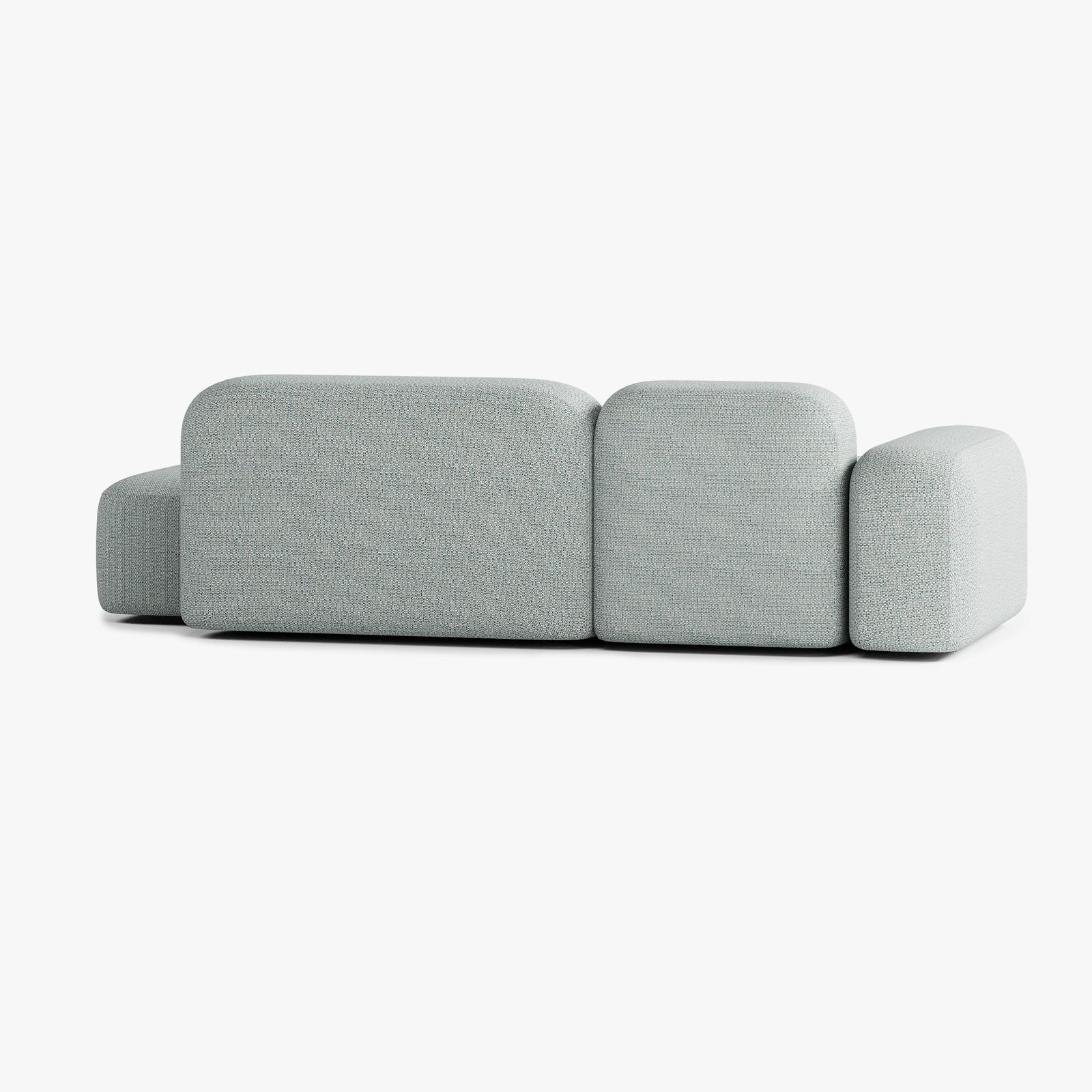 Max Sofa, Composition A19, 3 Seater, Left Armrest, V4 Upholstery