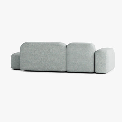 Max Sofa, Composition A19, 3 Seats, Left Armrest, Upholstery V4