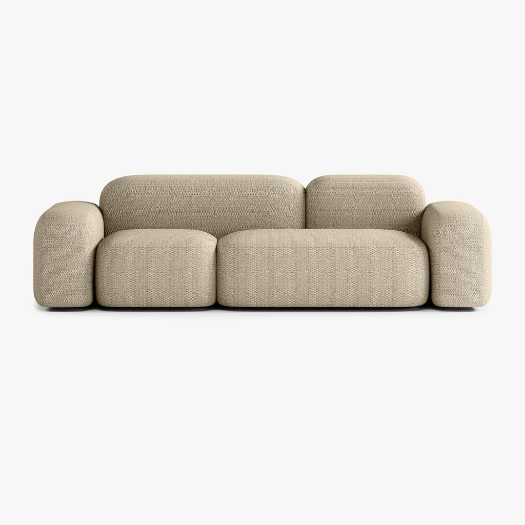 Divano Max, Outdoor, Composizione A11, 3 Posti, Rivestimento V1