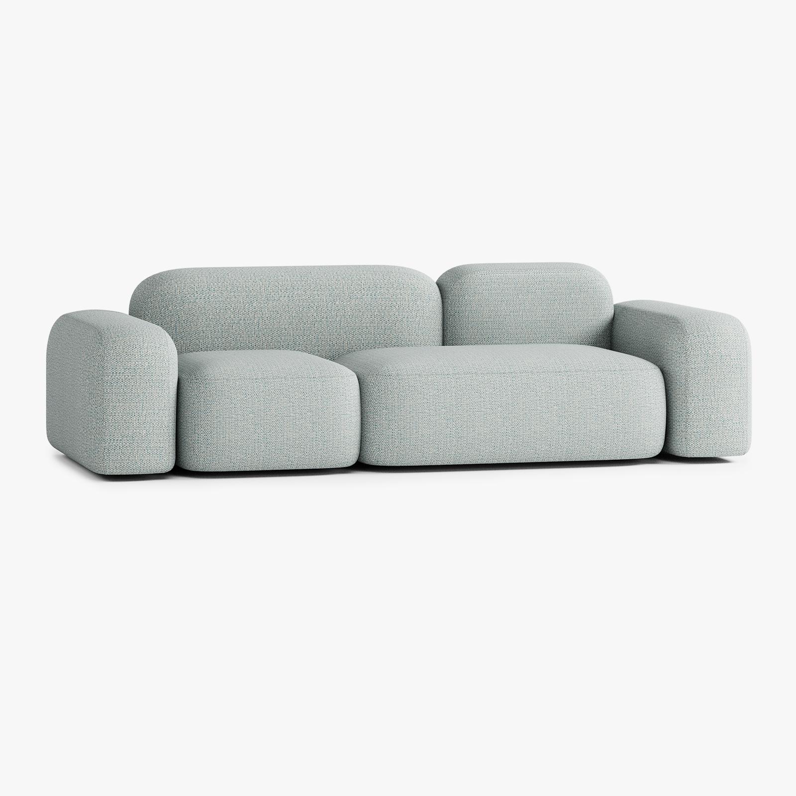 Sofa Max, Zusammenstellung A11, 3-Sitzer, Bezug V4