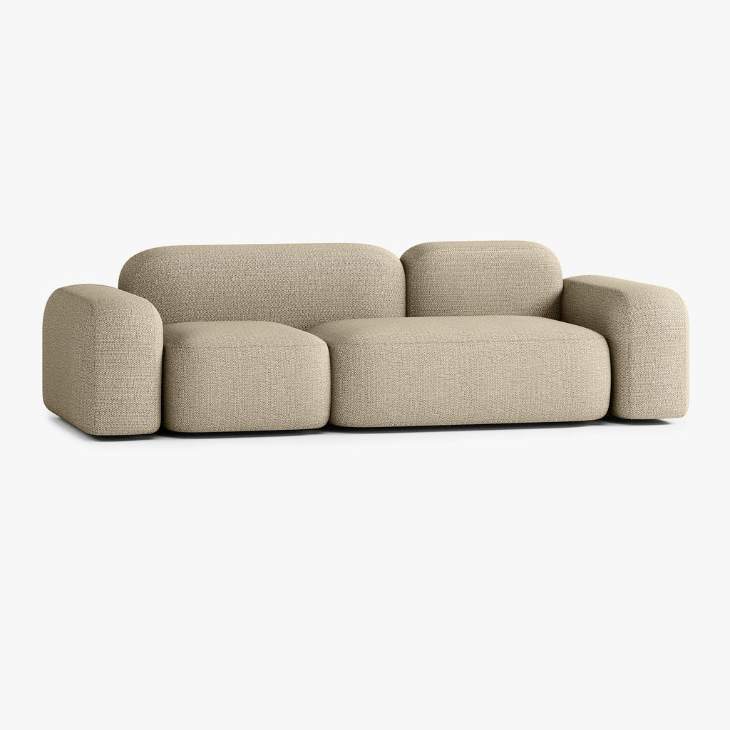 Divano Max, Outdoor, Composizione A11, 3 Posti, Rivestimento V1