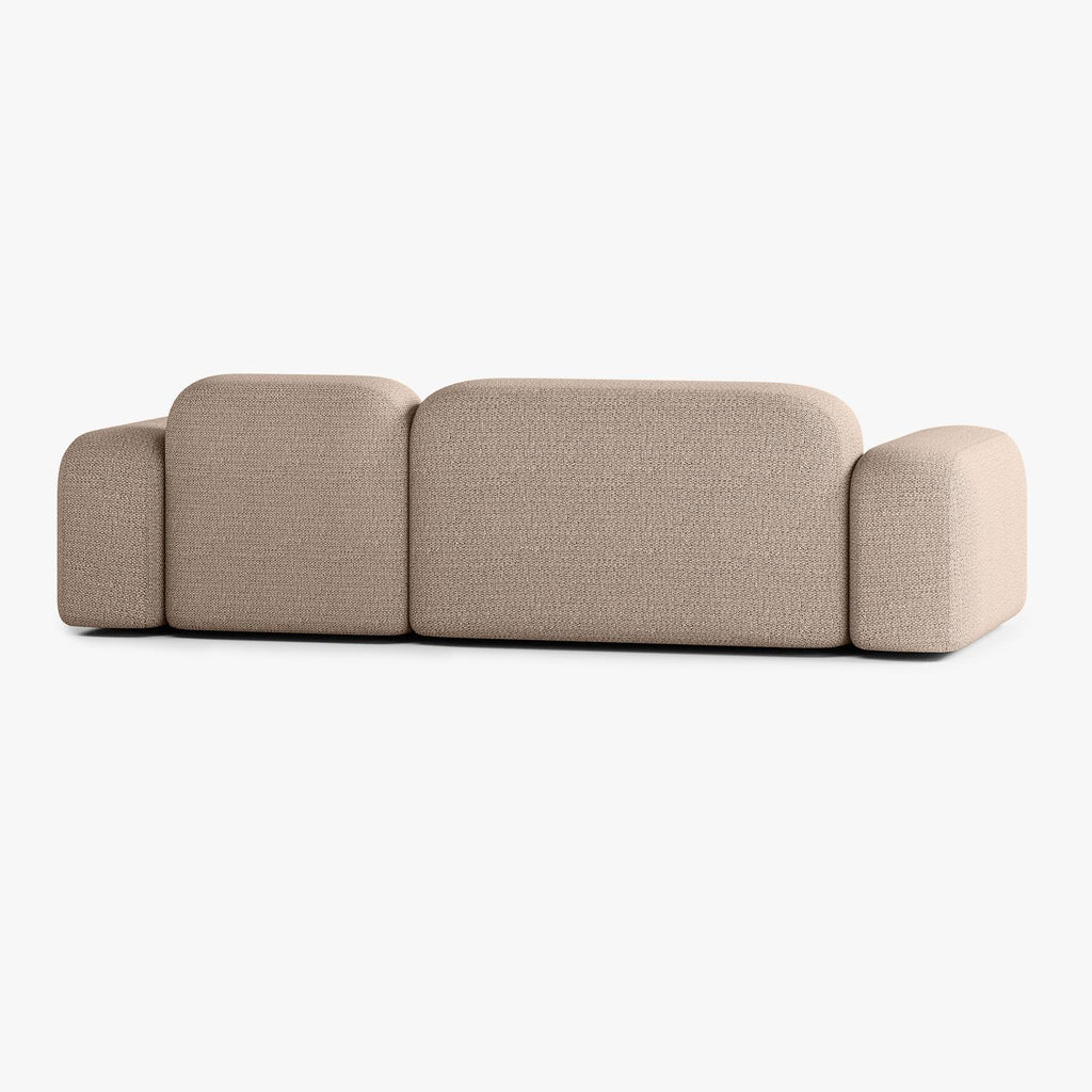 Divano Max, Outdoor, Composizione A11, 3 Posti, Rivestimento V3