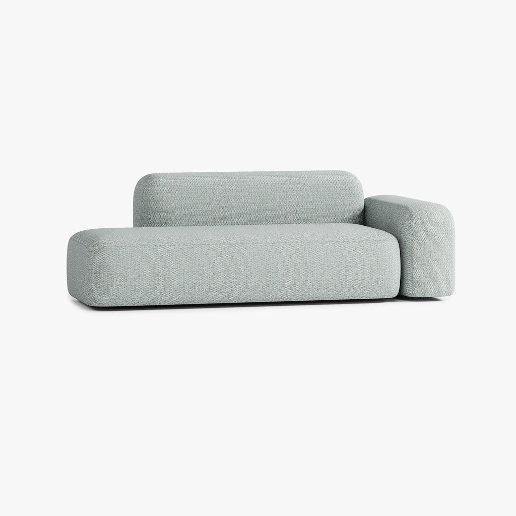 Sofa Max, Zusammenstellung A12, 3 Plätze, Armlehne rechts, Bezug V4