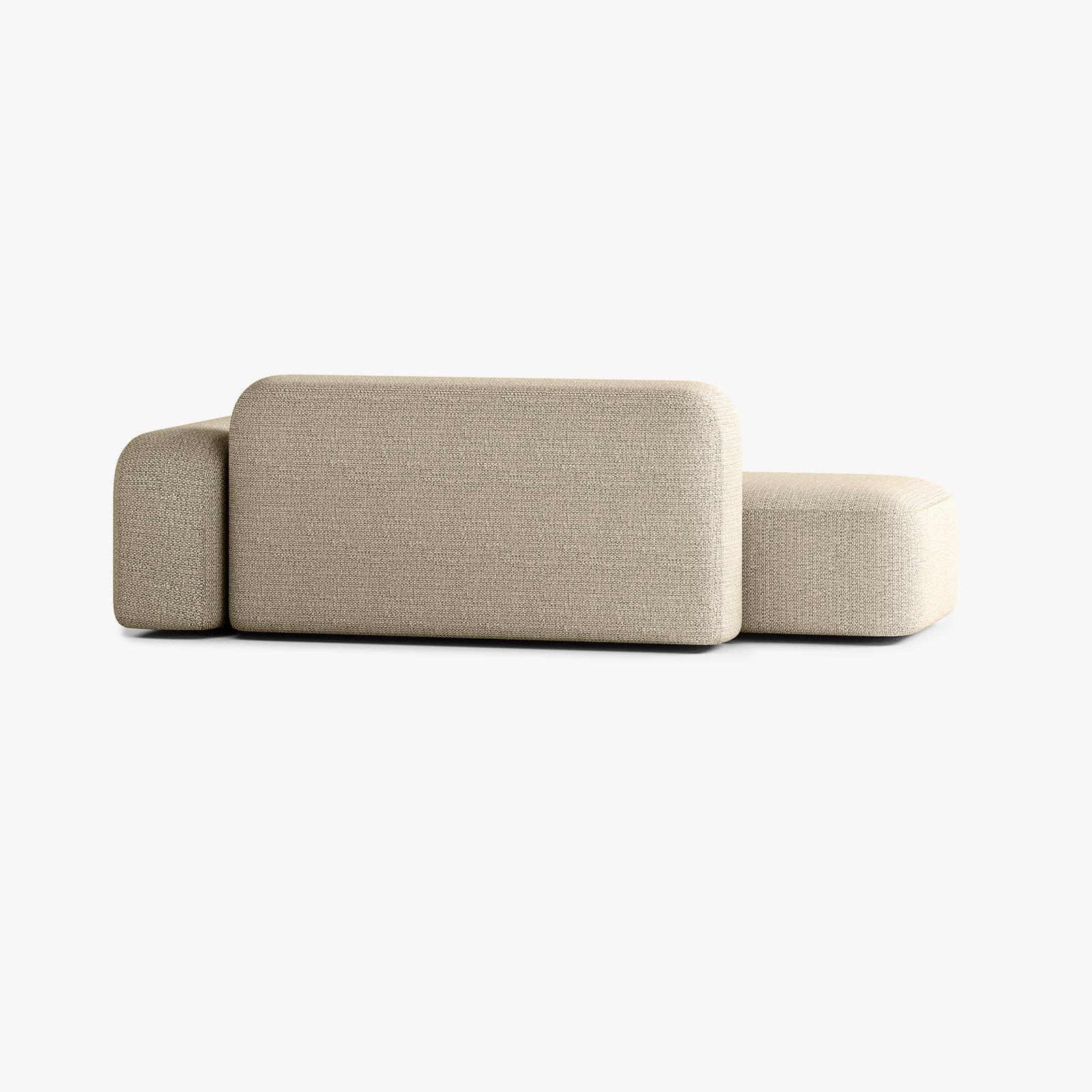 Max Sofa, Composition A12, 3 Seats, Right Armrest, Upholstery V1