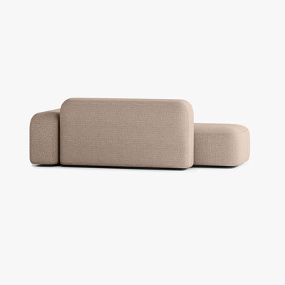 Divano Max, Outdoor, Composizione A12, 3 Posti, Bracciolo a Destra, Rivestimento V3