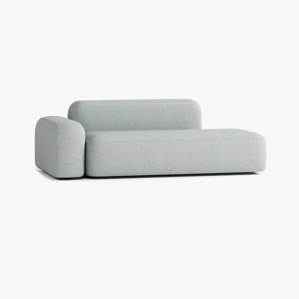 Divano Max, Outdoor, Composizione A12, 3 Posti, Bracciolo a Sinistra, Rivestimento V4