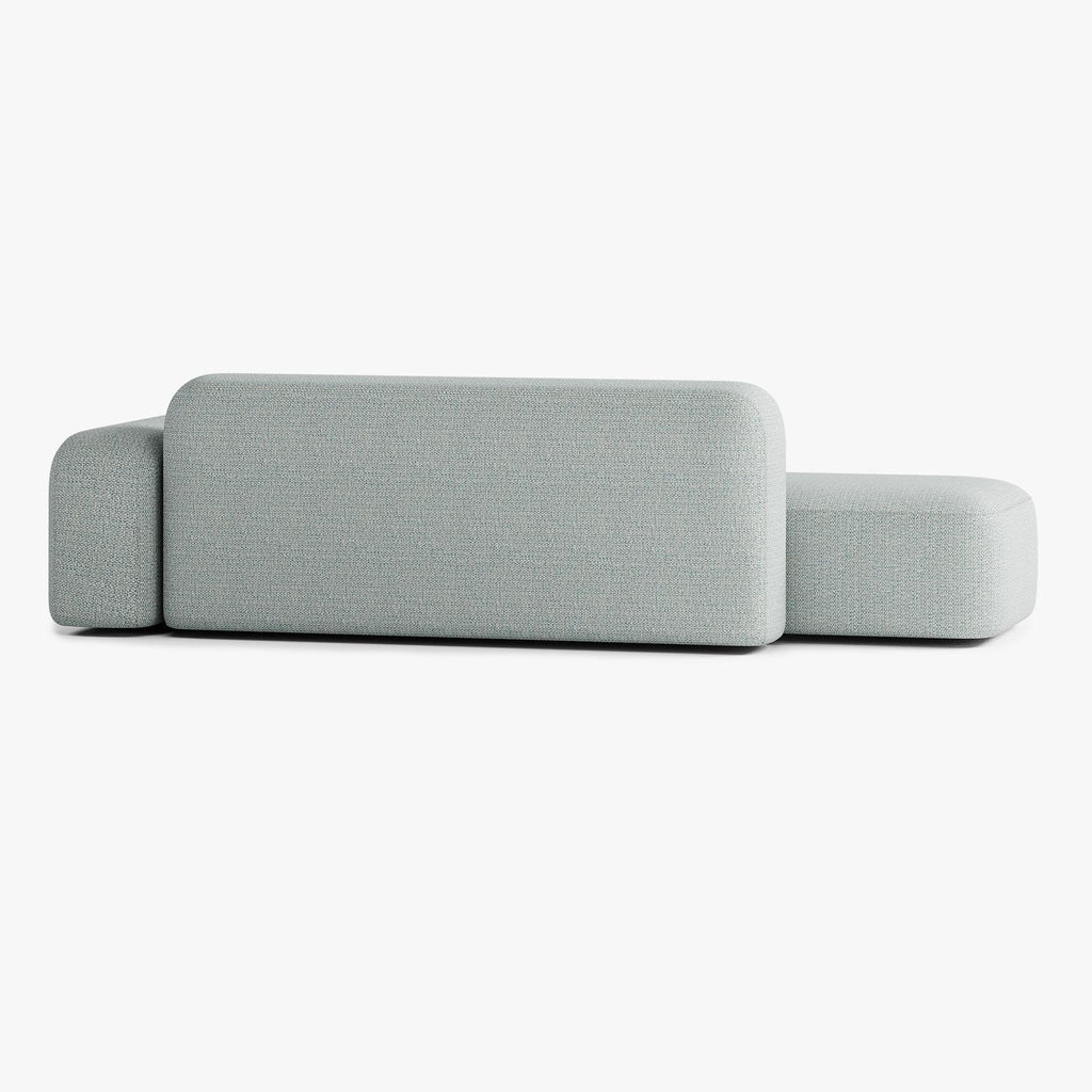 Divano Max, Outdoor, Composizione A12, 4 Posti, Bracciolo a Destra, Rivestimento V4