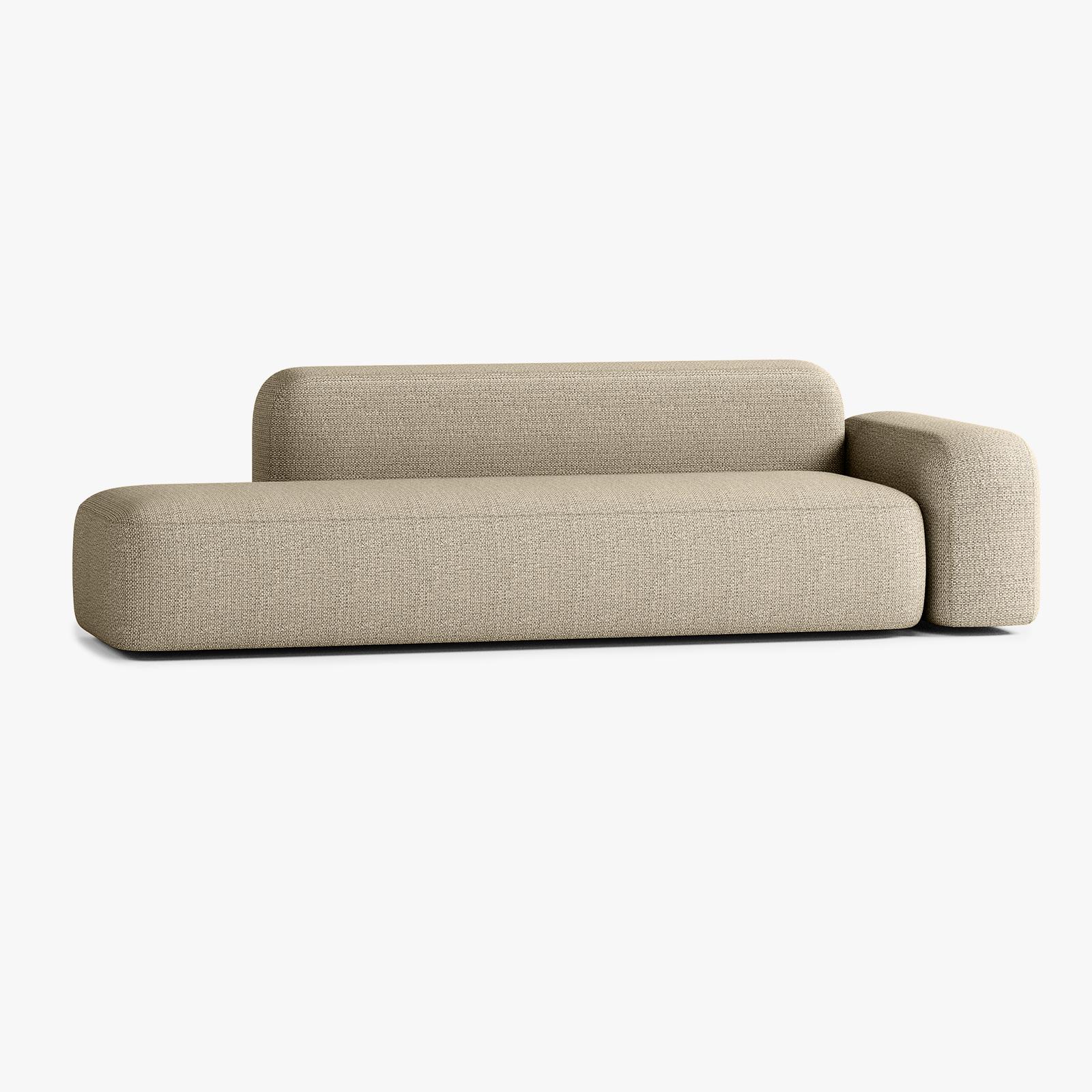 Max Sofa, Composition A12, 4 Seater, Right Armrest, V1 Upholstery